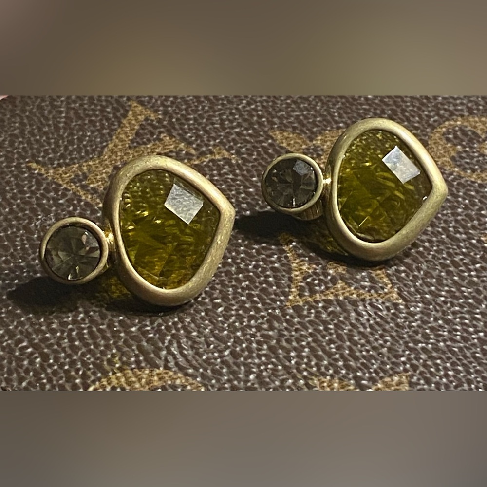 JJC Brand Vintage Gold Tone Retro Boho Clip On Earrings